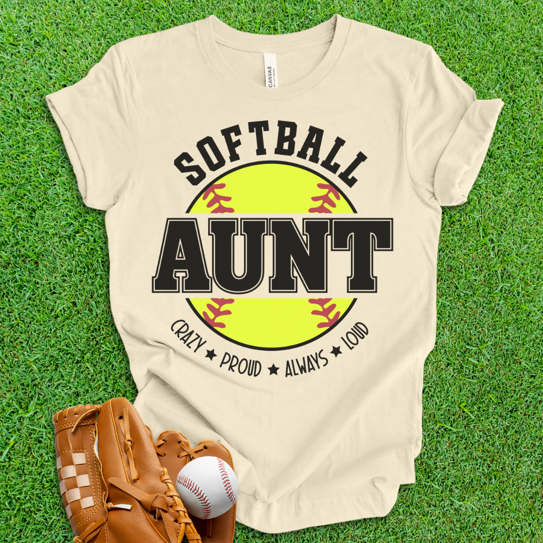 Softball Aunt T-Shirt