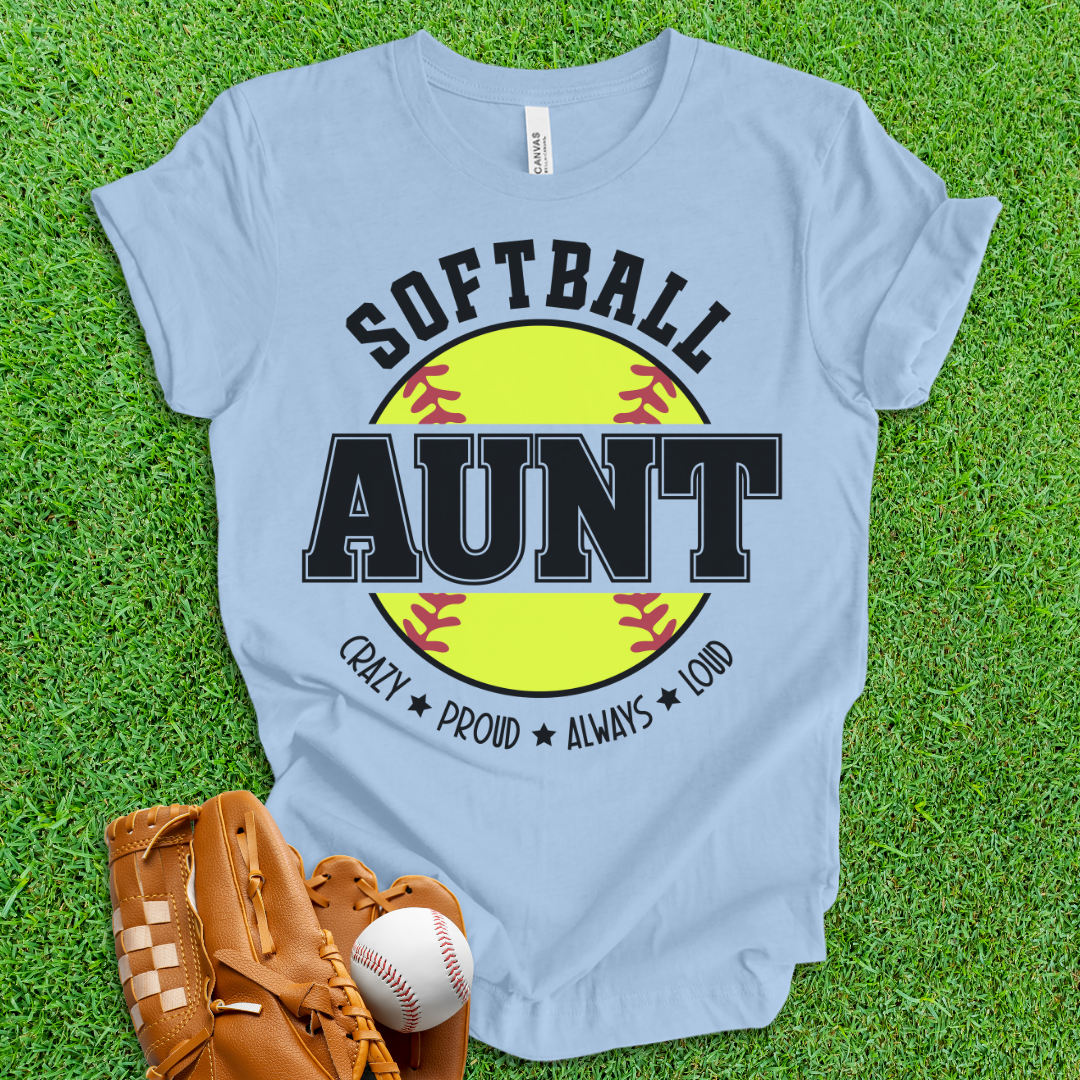 Softball Aunt T-Shirt