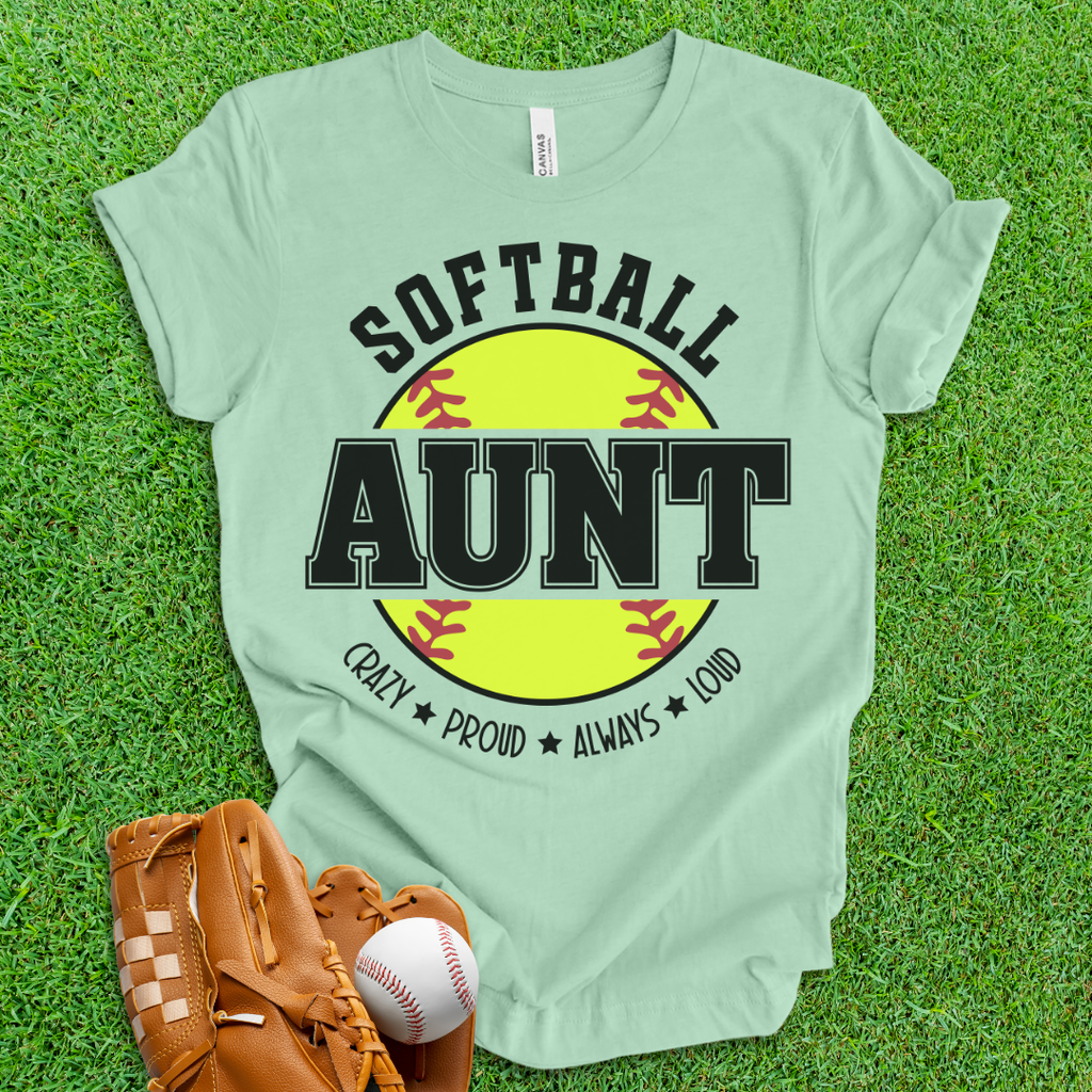 Softball Aunt T-Shirt