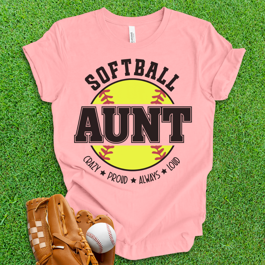 Softball Aunt T-Shirt