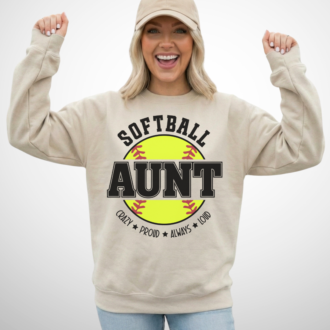 Softball Aunt Sweatshirt