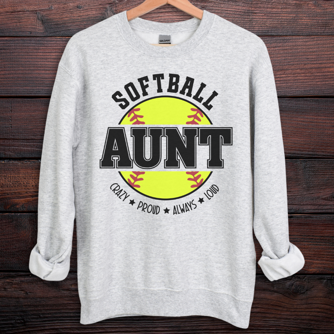 Softball Aunt Sweatshirt