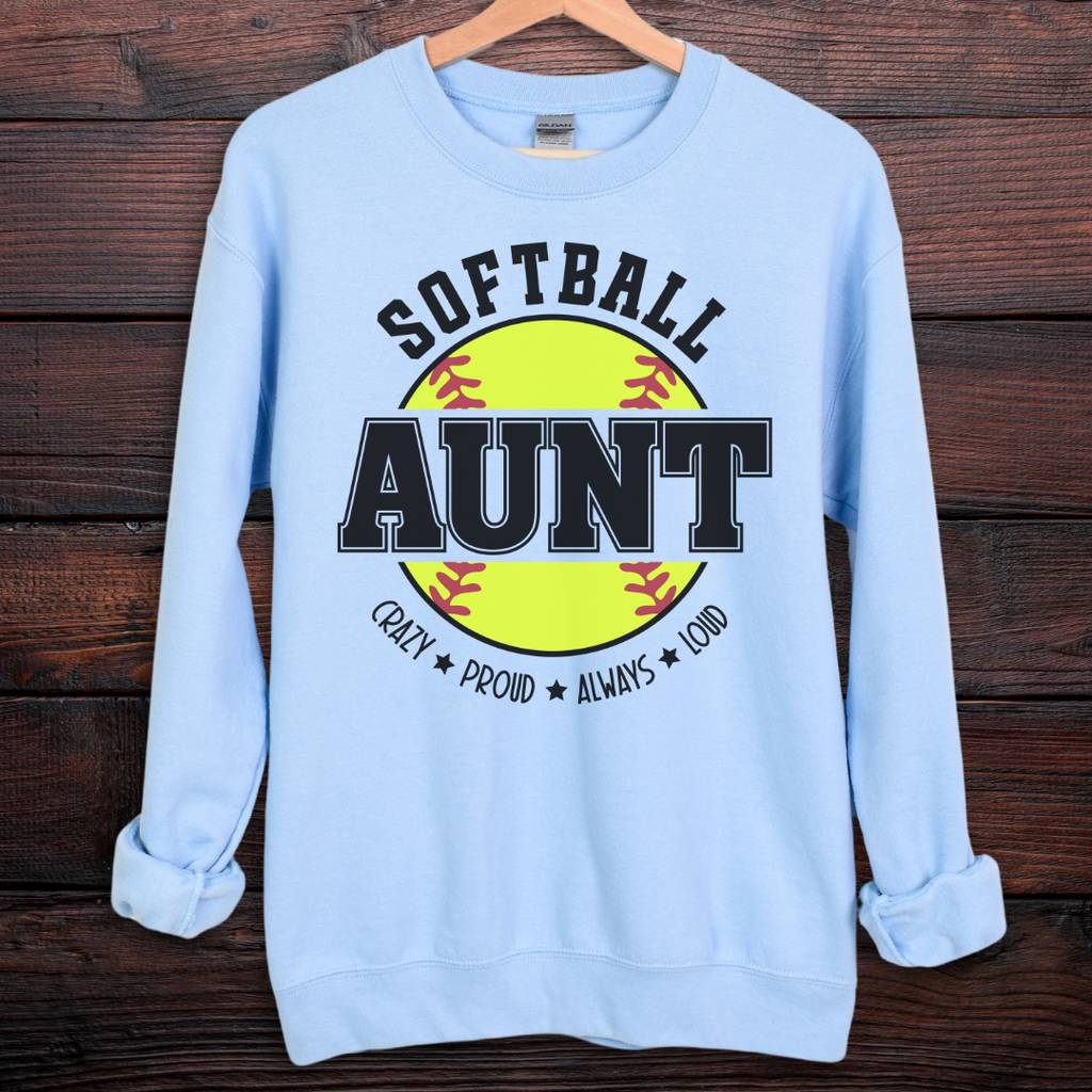 Softball Aunt Sweatshirt