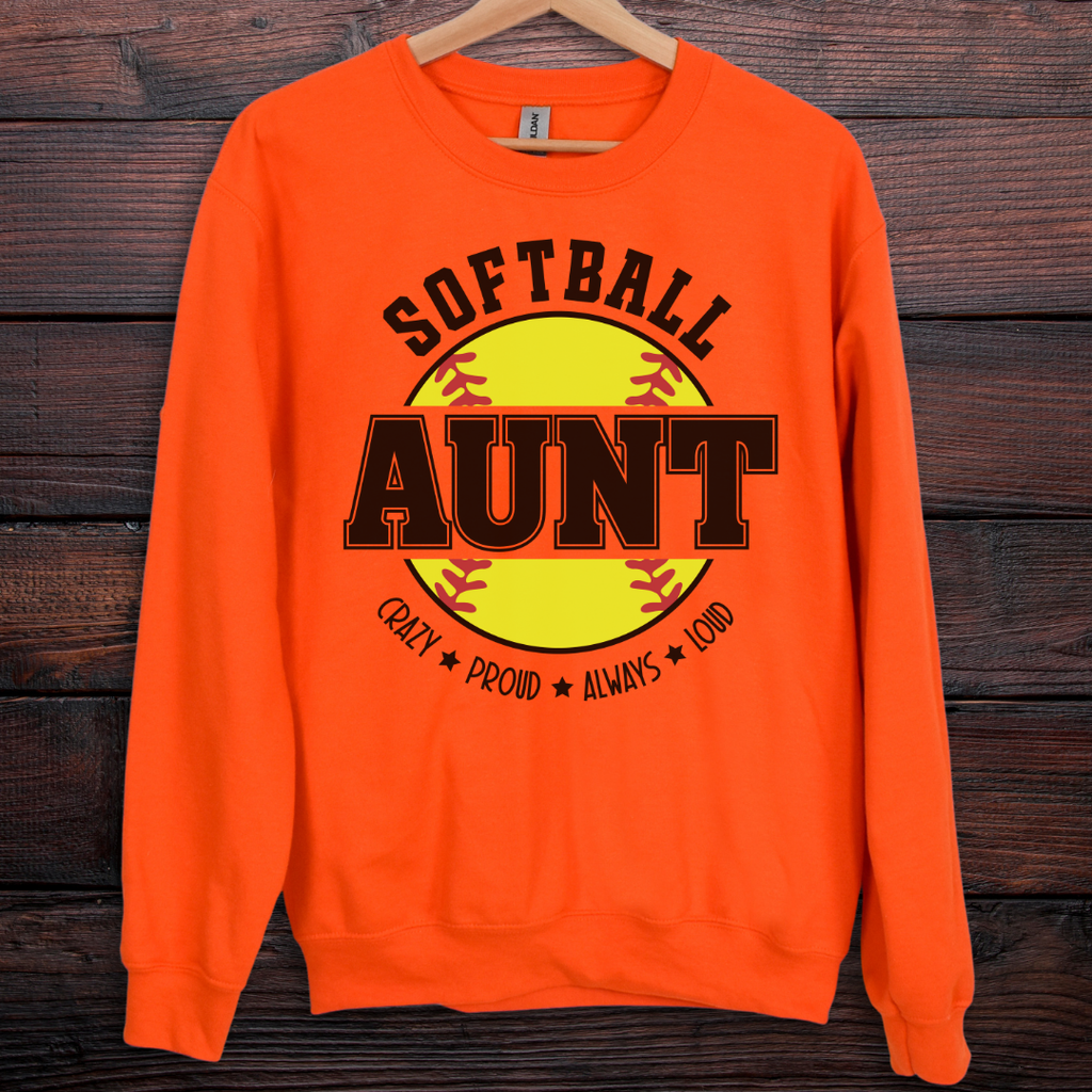 Softball Aunt Sweatshirt