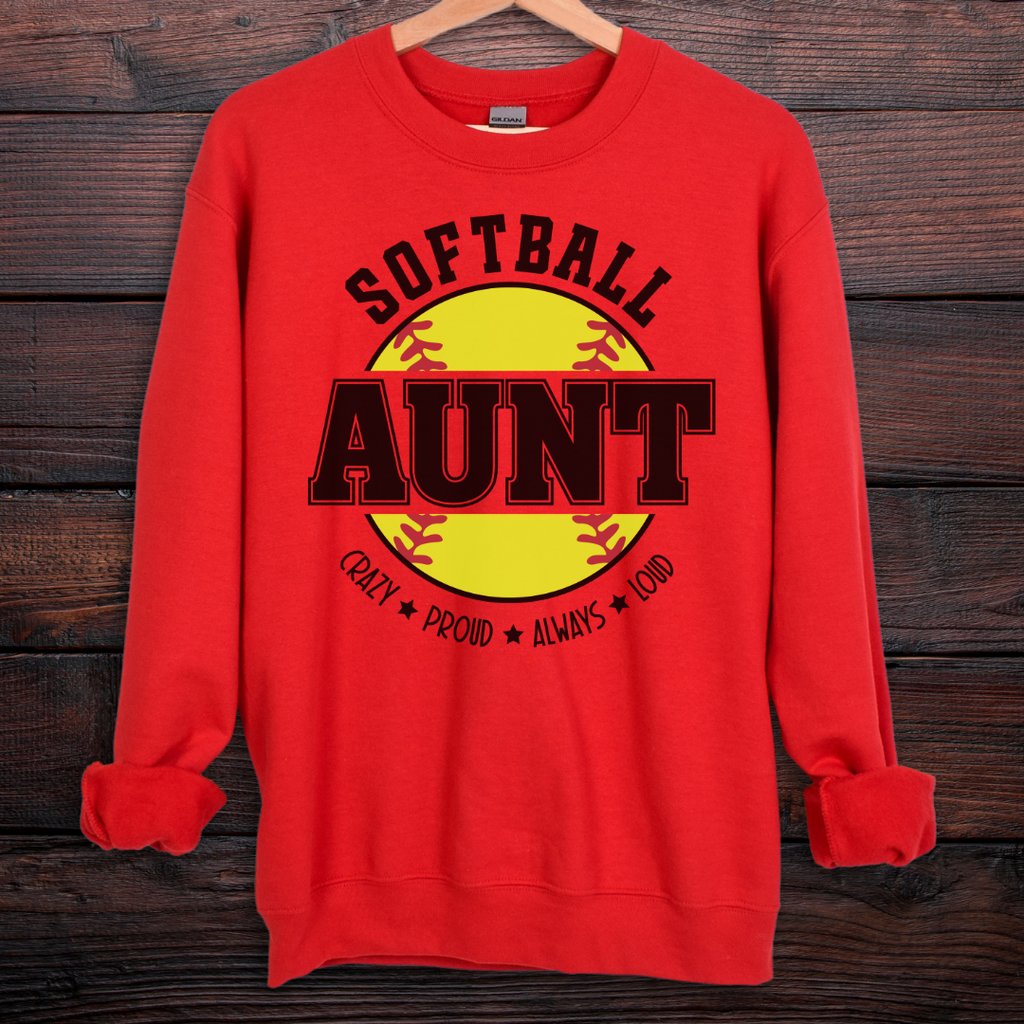 Softball Aunt Sweatshirt