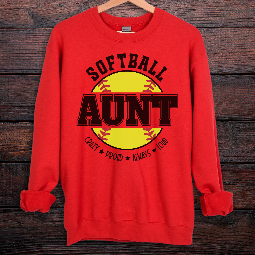 Softball Aunt Sweatshirt