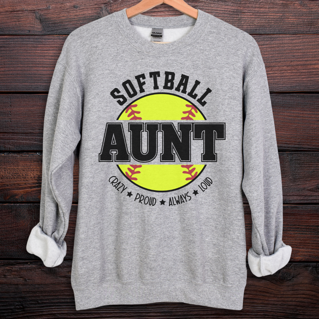 Softball Aunt Sweatshirt