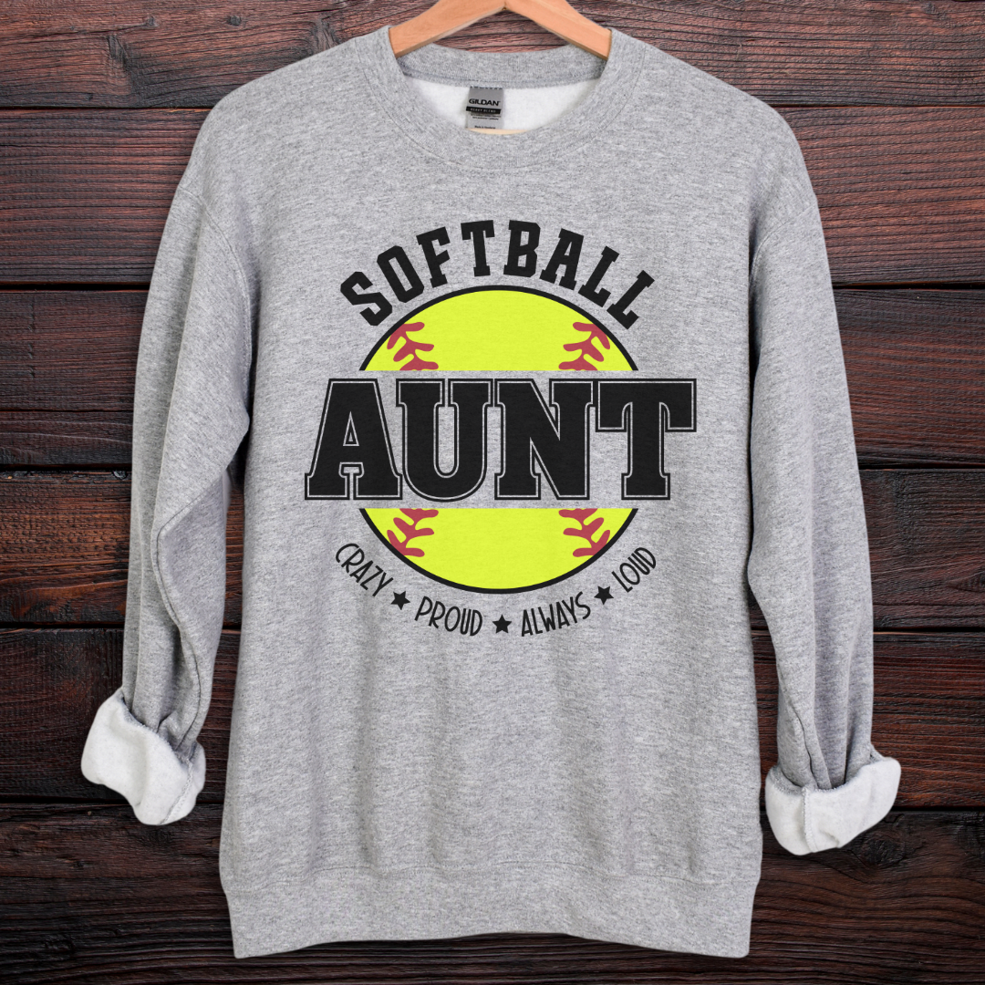 Softball Aunt Sweatshirt