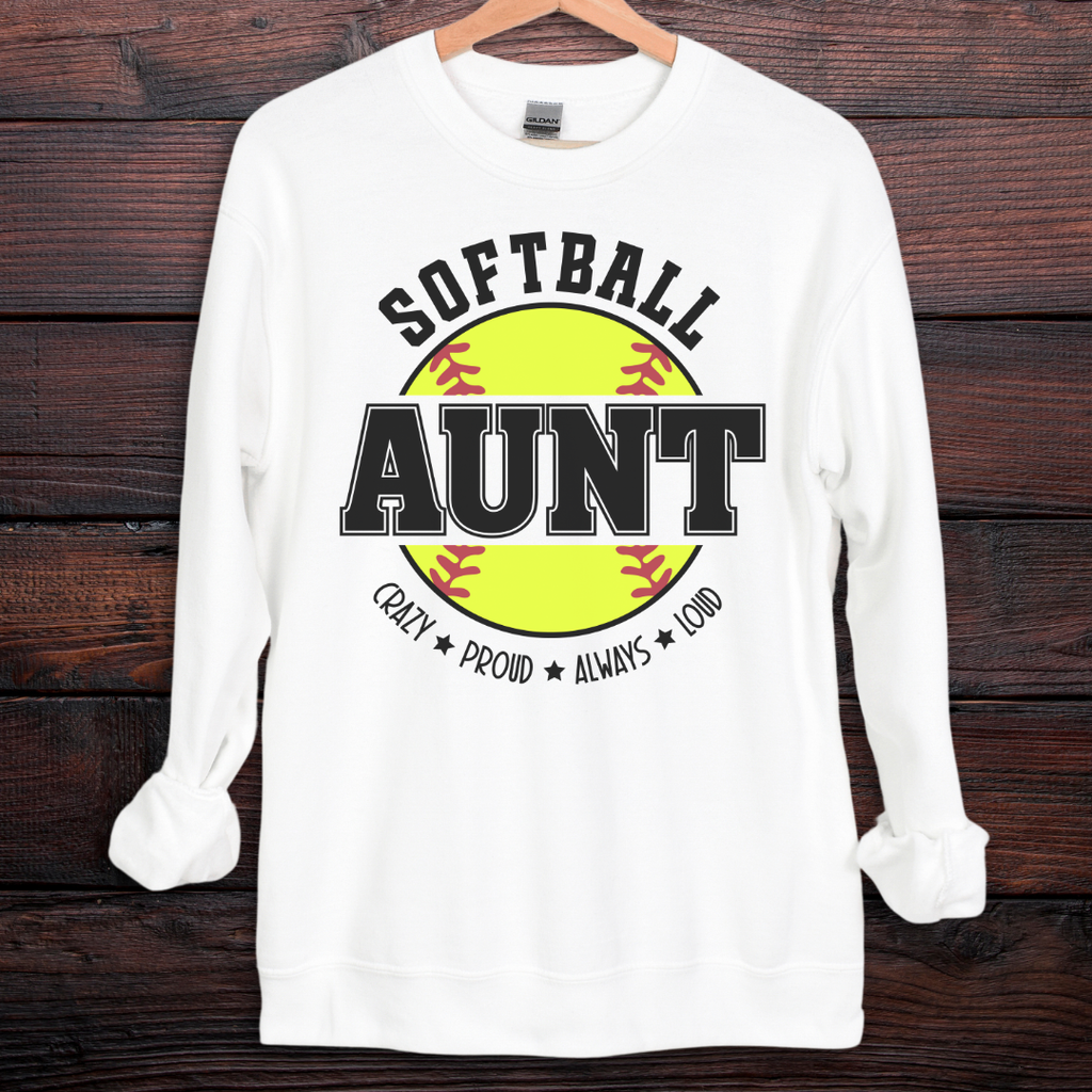 Softball Aunt Sweatshirt