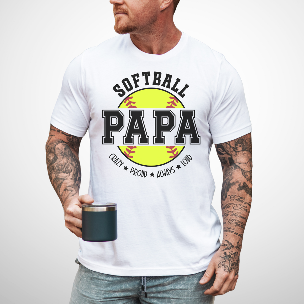Softball Papa T-Shirt