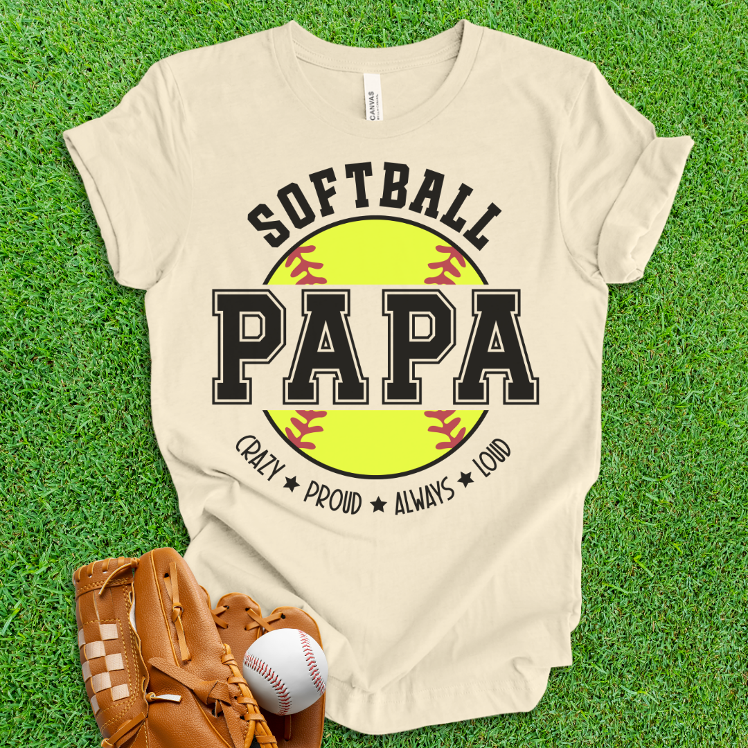 Softball Papa T-Shirt