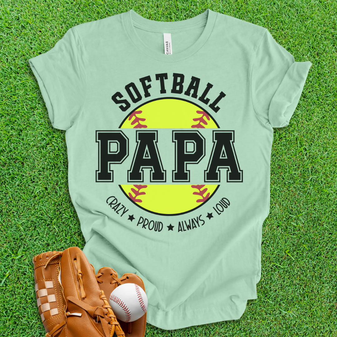 Softball Papa T-Shirt