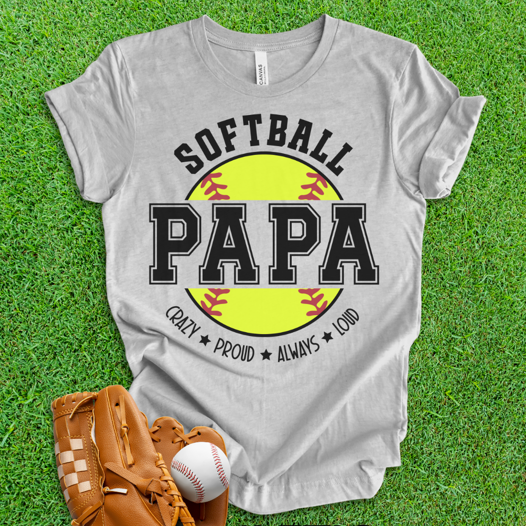 Softball Papa T-Shirt