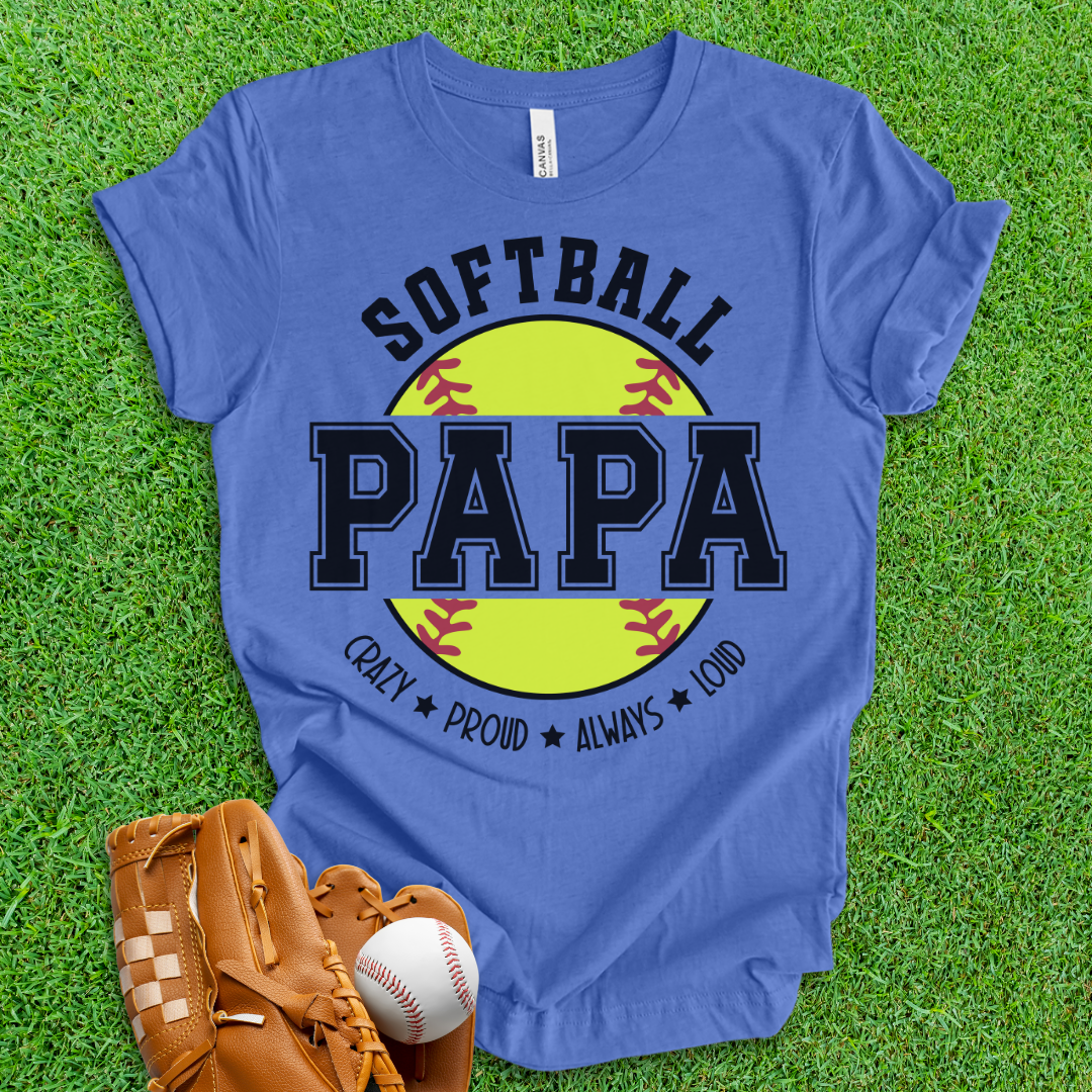 Softball Papa T-Shirt