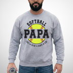 Softball Papa Sweatshirt