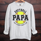 Softball Papa Sweatshirt
