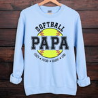 Softball Papa Sweatshirt