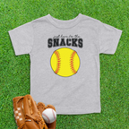 Snacks Softball Toddler Shirt
