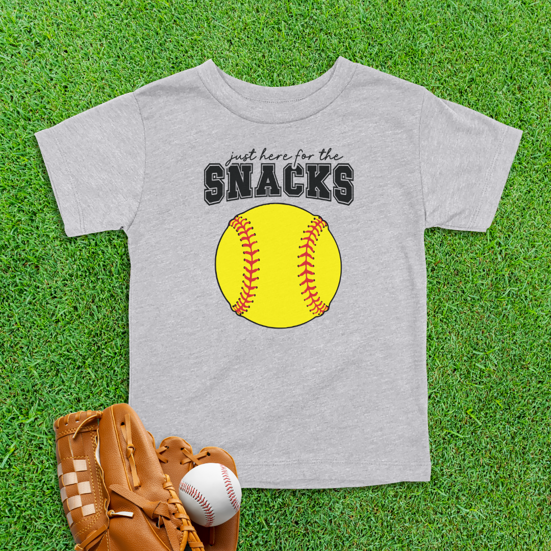 Snacks Softball Toddler Shirt