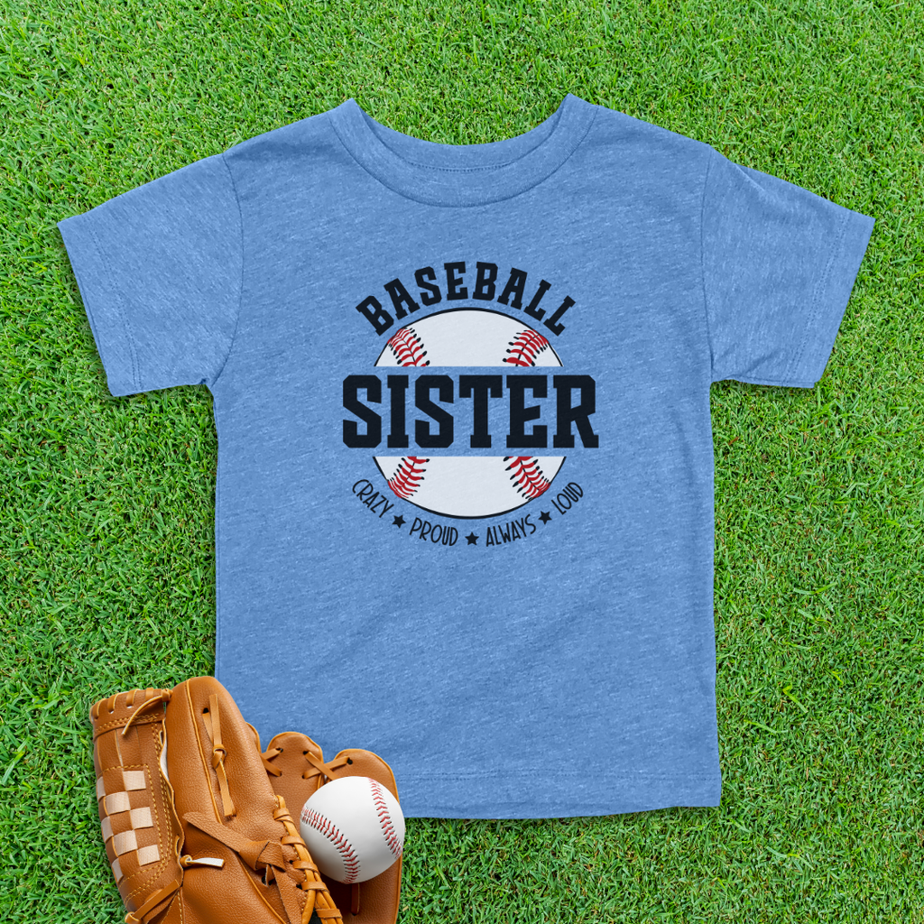 Baseball Sister Toddler Shirt