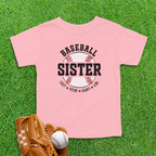 Baseball Sister Toddler Shirt