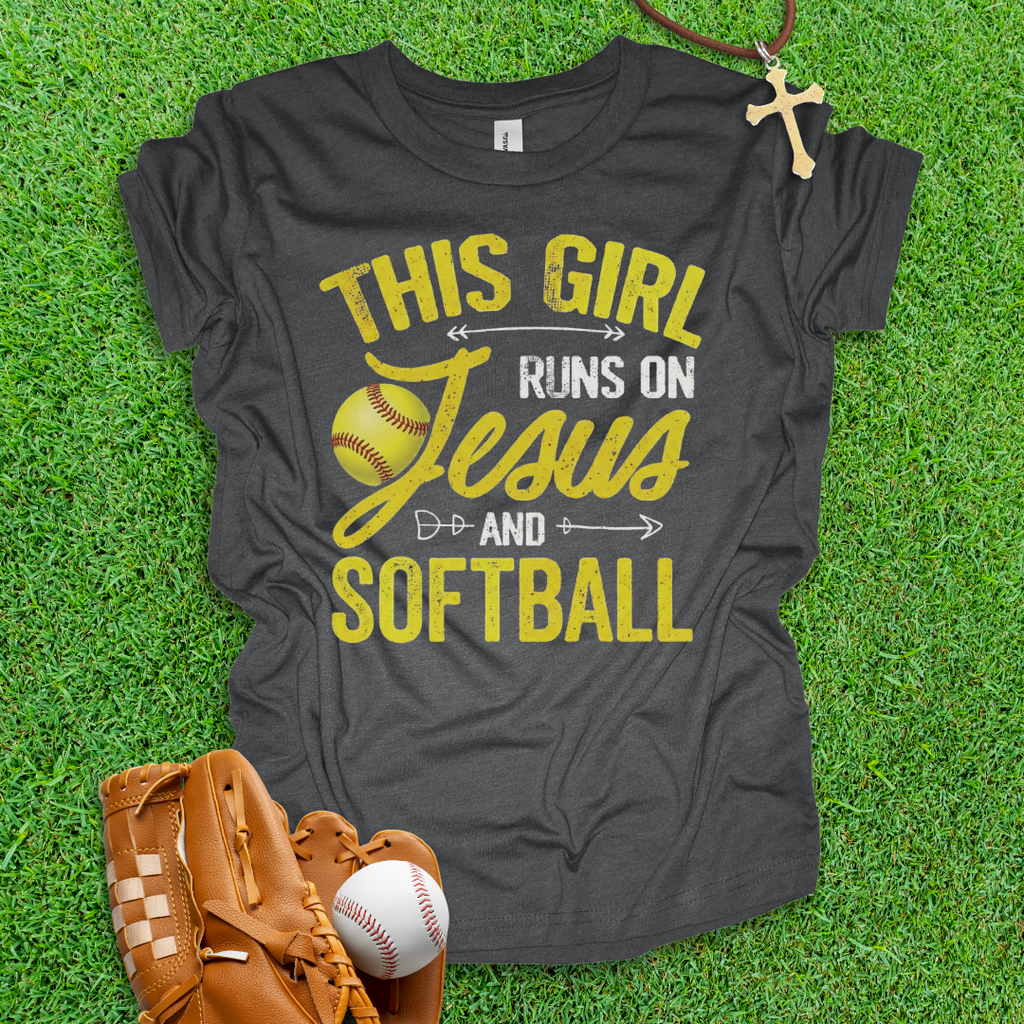 Jesus and Softball Youth T-Shirt