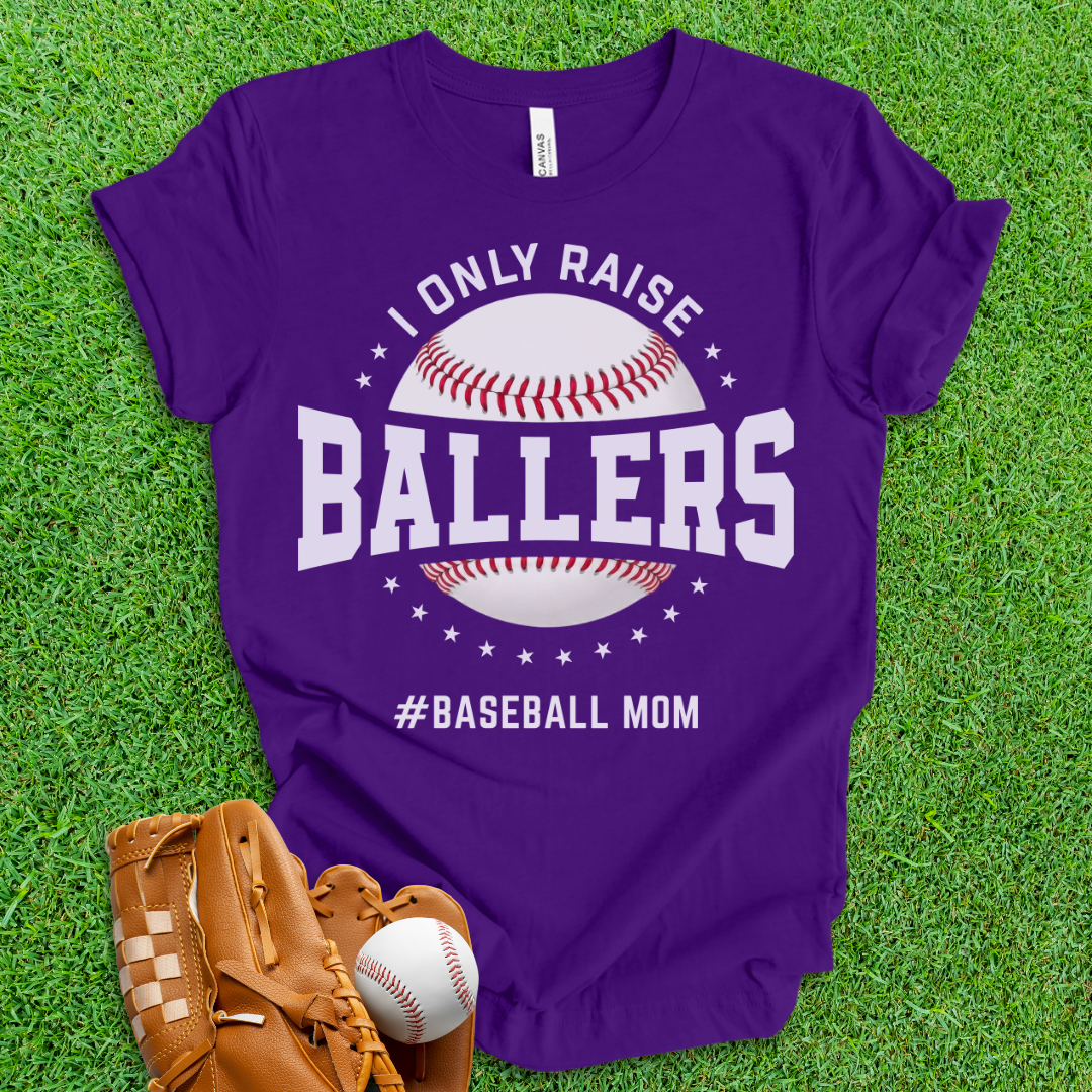 Ballers Baseball Mom T-Shirt