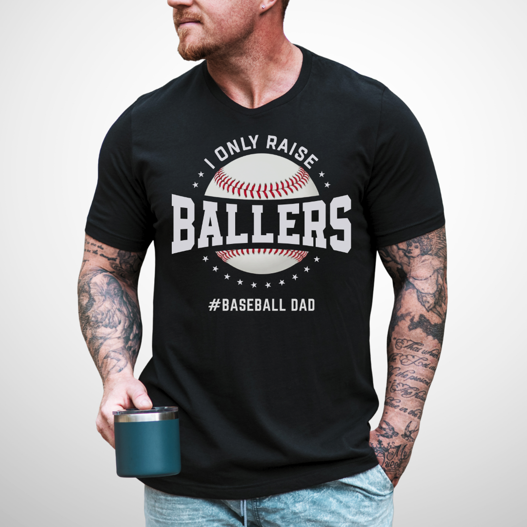 Ballers Baseball Dad T-Shirt