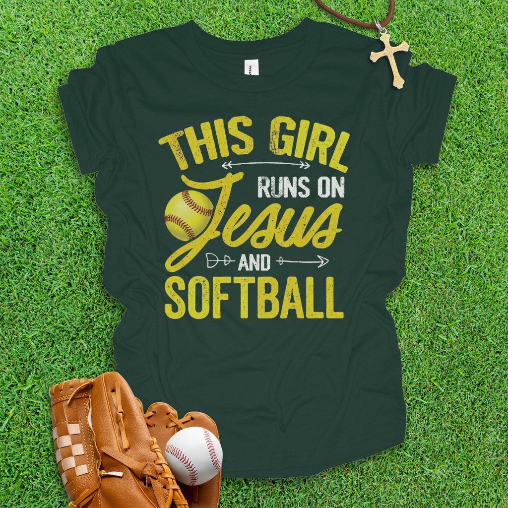 Jesus and Softball Youth T-Shirt