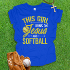 Jesus and Softball Youth T-Shirt