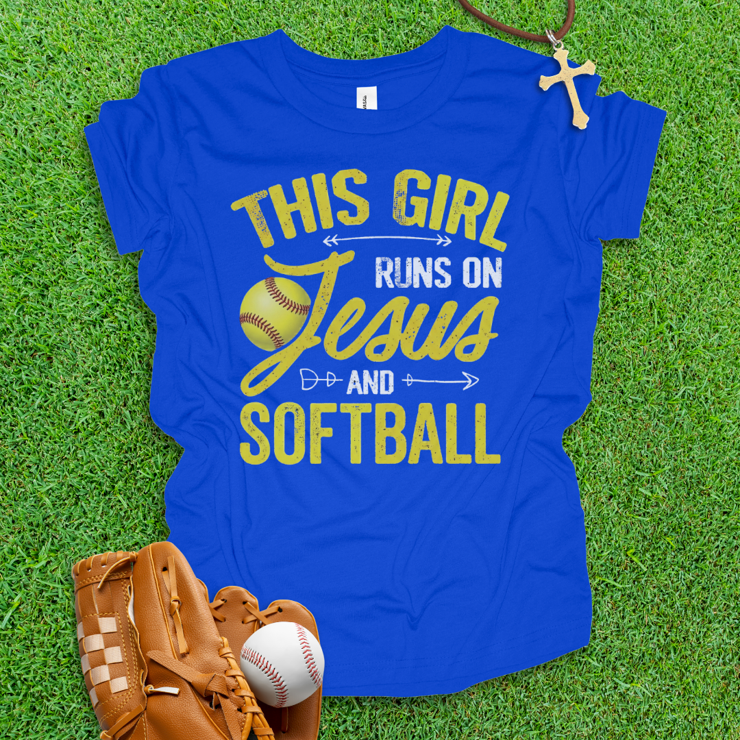 Jesus and Softball Youth T-Shirt