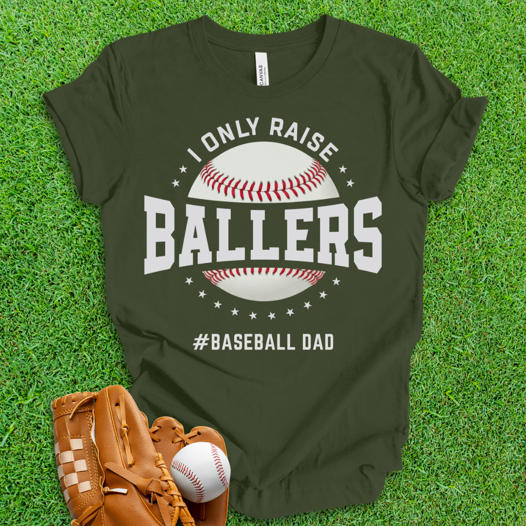 Ballers Baseball Dad T-Shirt
