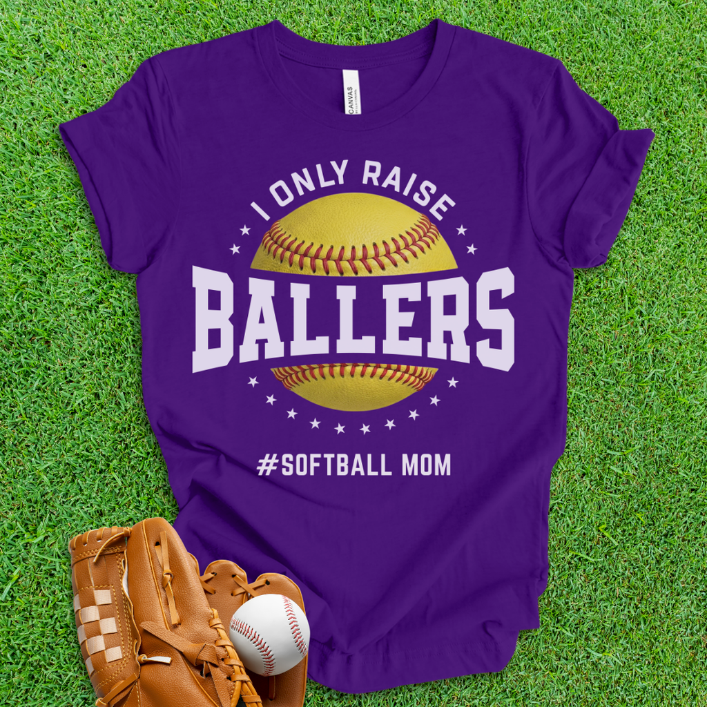 Ballers Softball Mom T-Shirt
