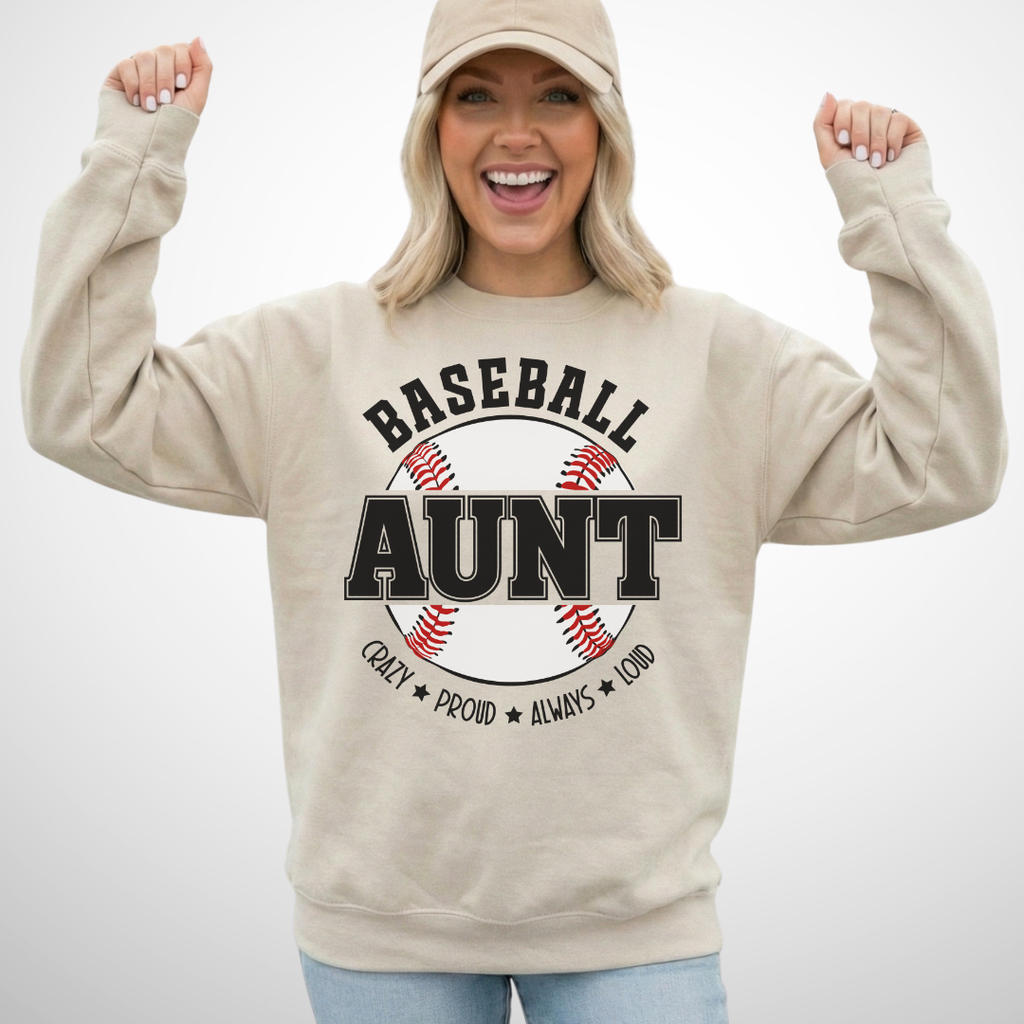 Baseball Aunt Sweatshirt