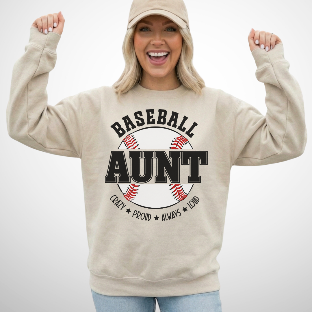 Baseball Aunt Sweatshirt