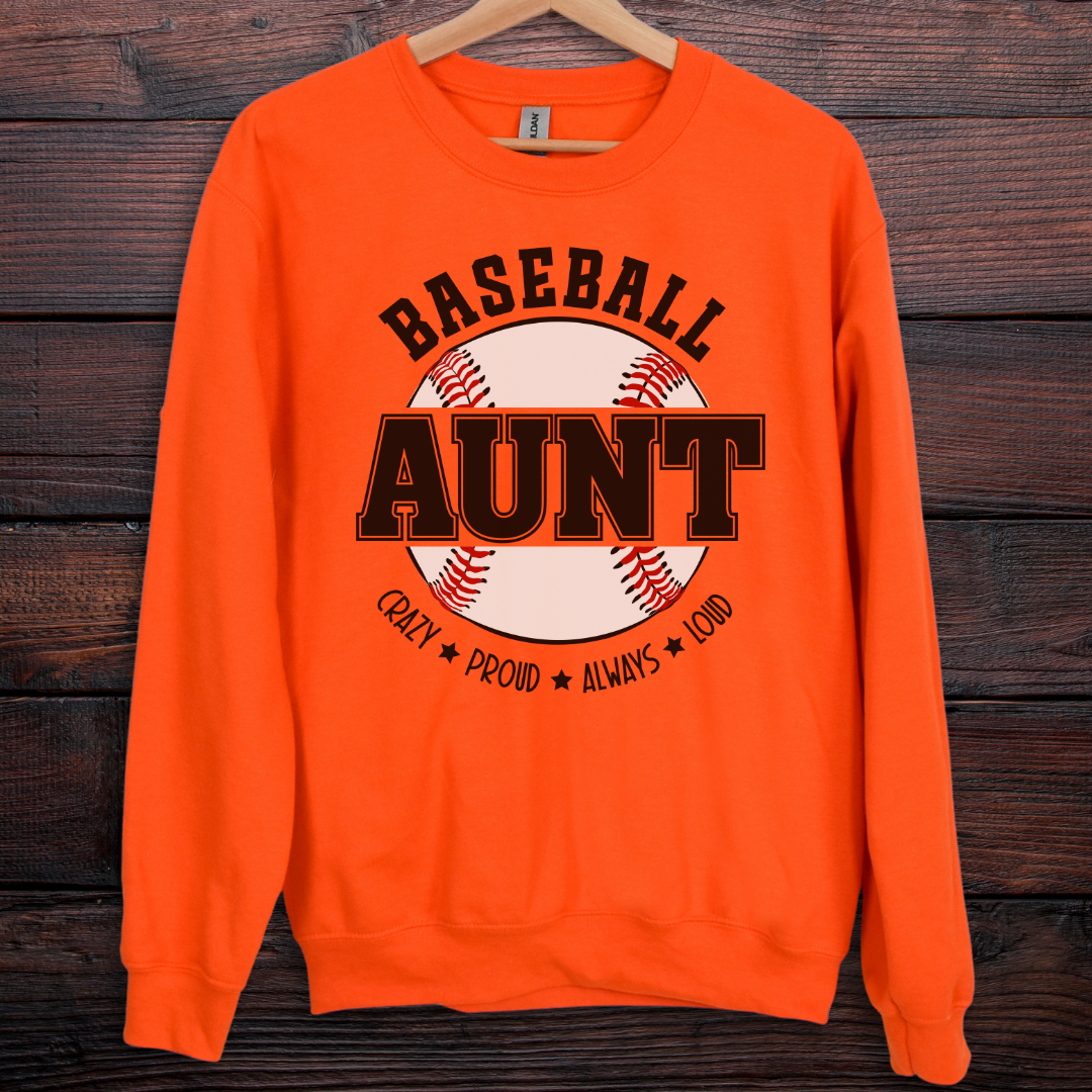 Baseball Aunt Sweatshirt