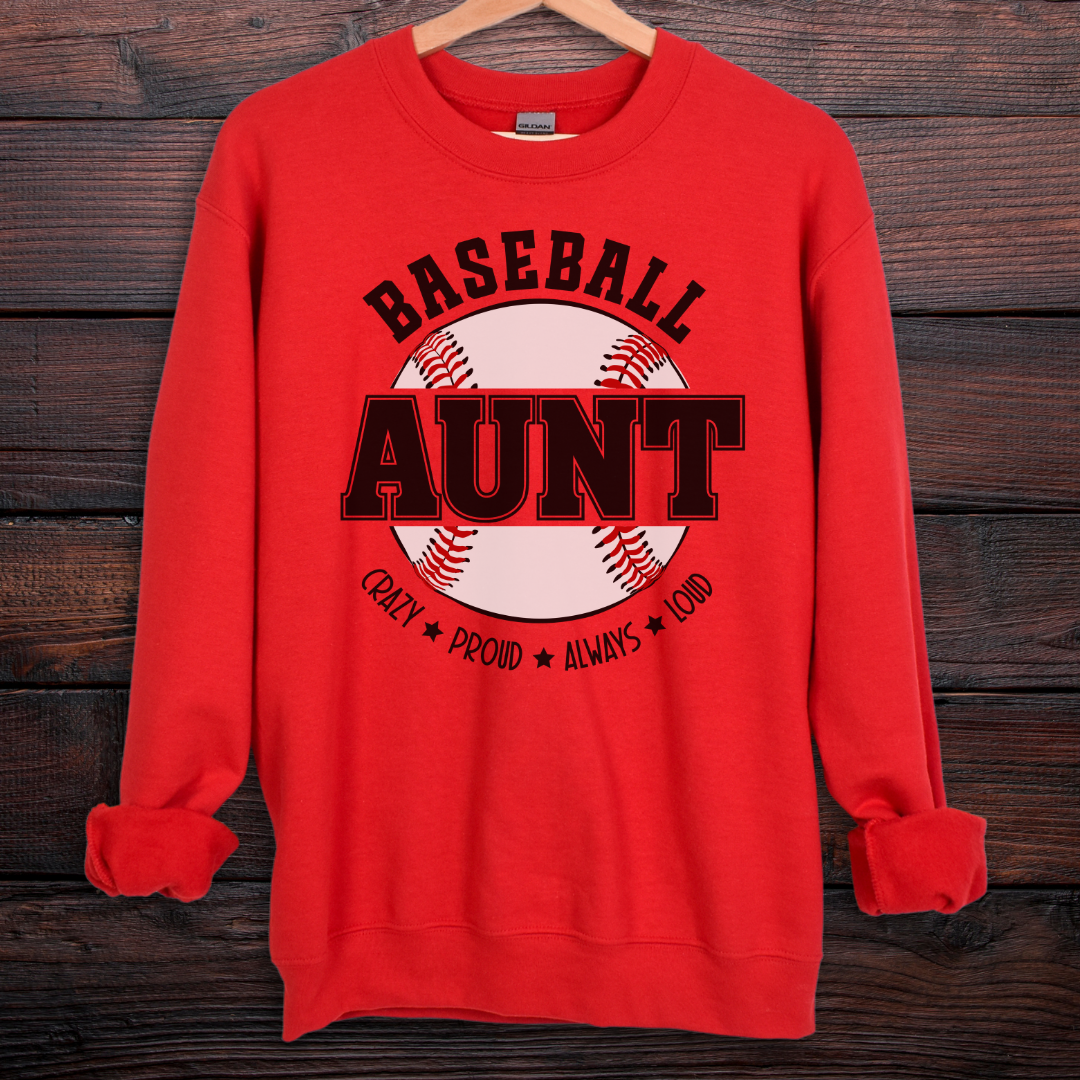 Baseball Aunt Sweatshirt