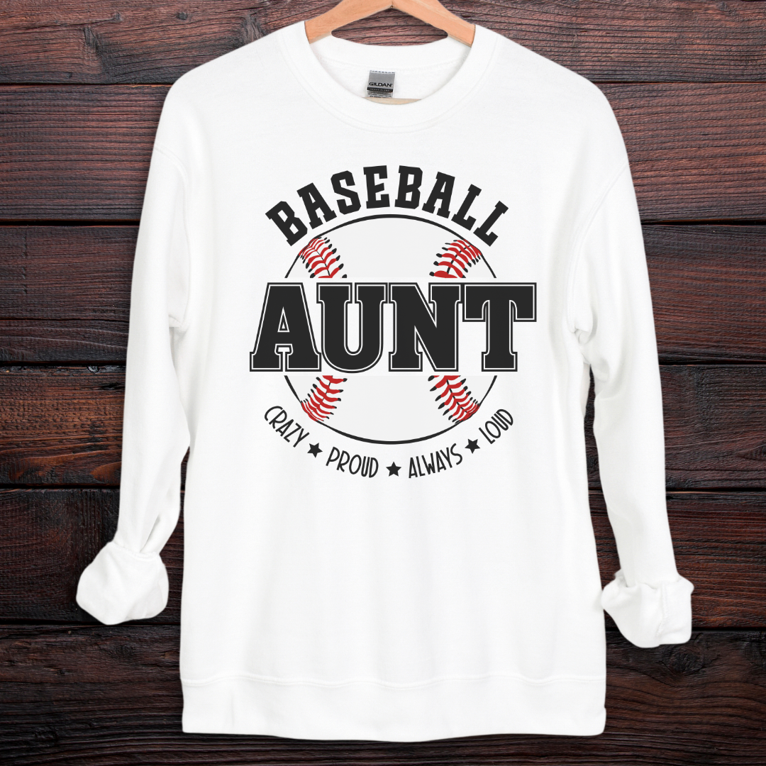 Baseball Aunt Sweatshirt