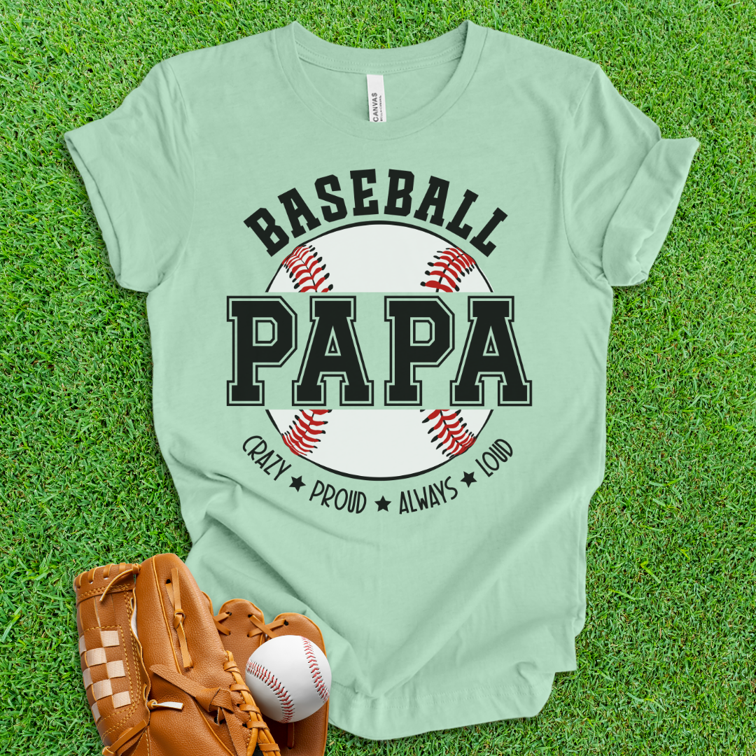 Baseball Papa T-Shirt