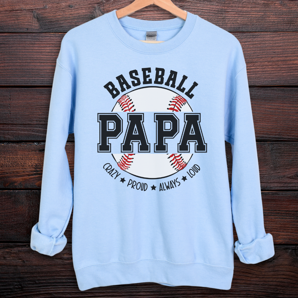 Baseball Papa Sweatshirt