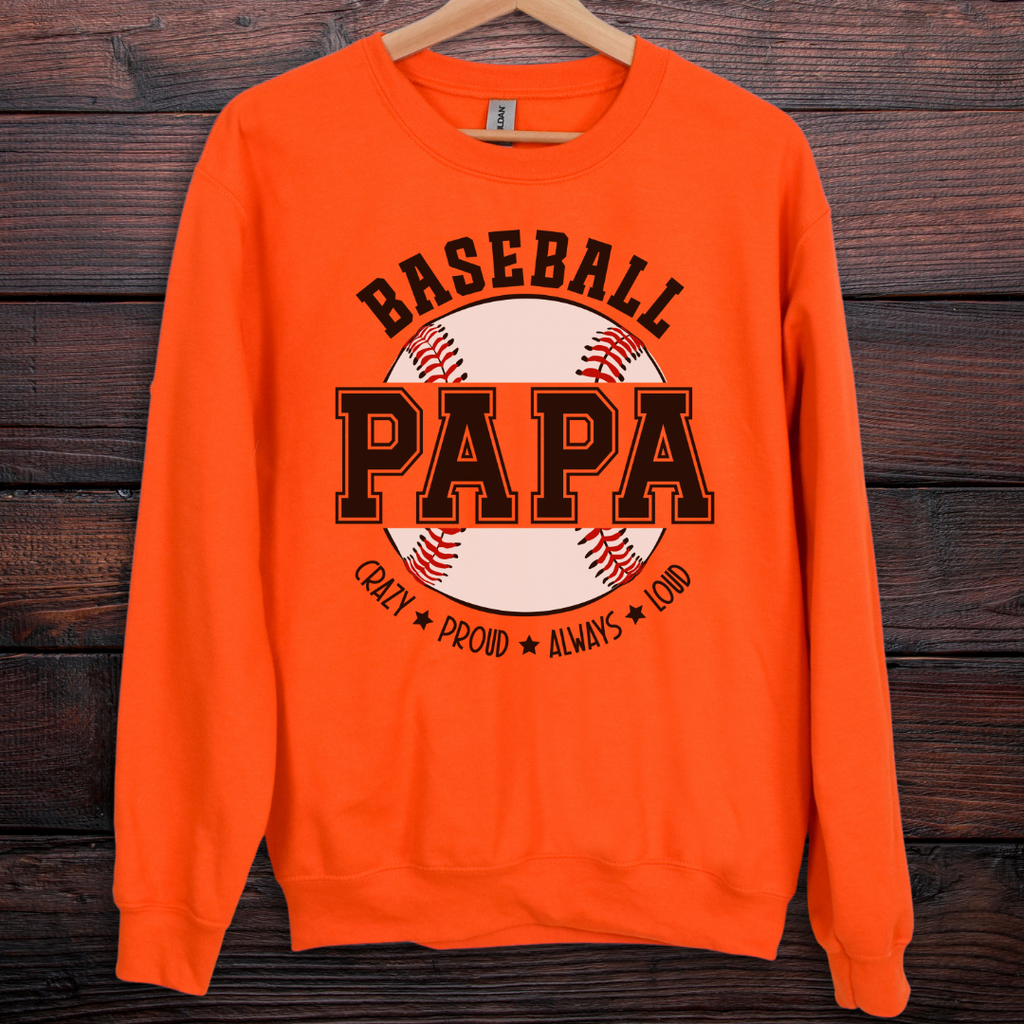 Baseball Papa Sweatshirt