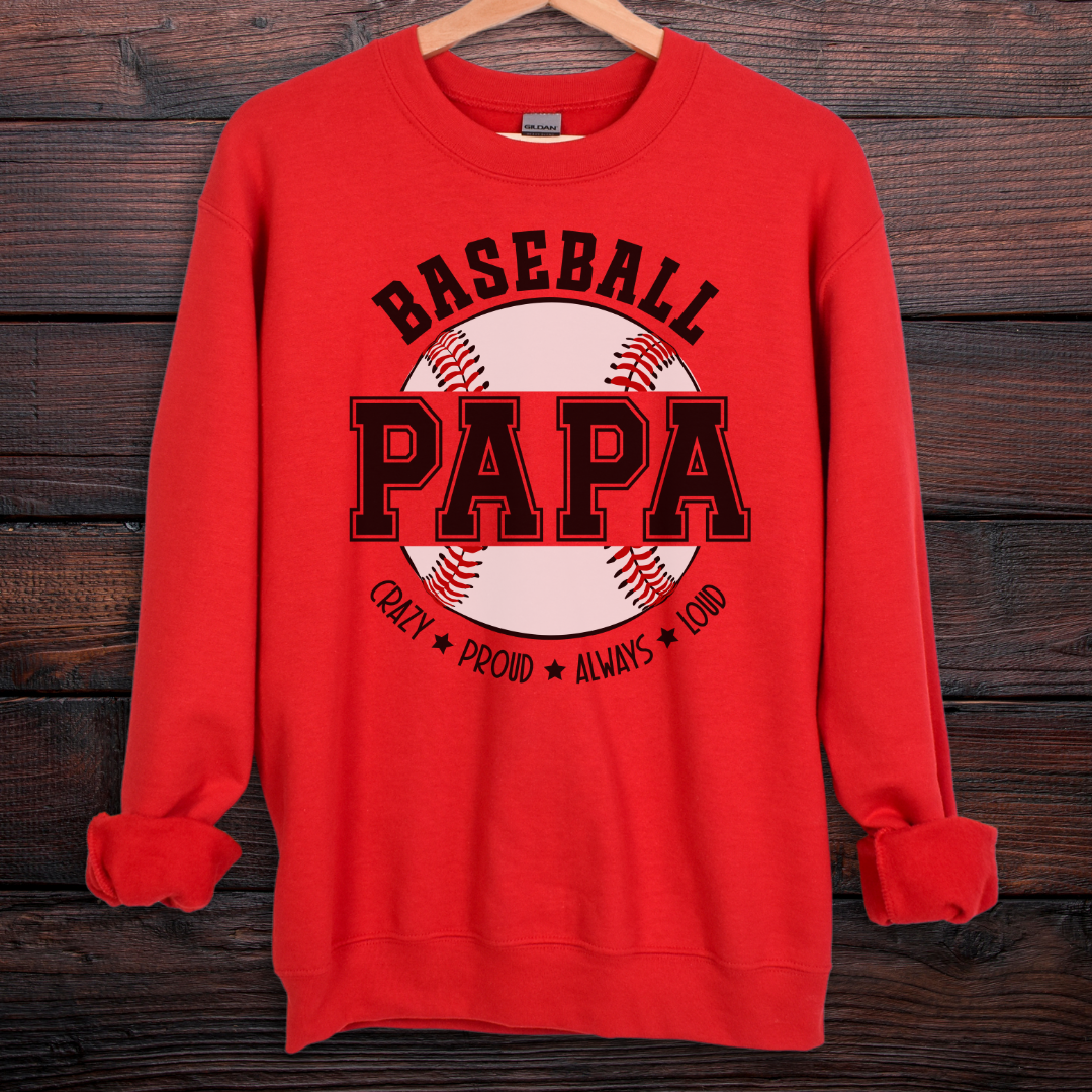 Baseball Papa Sweatshirt