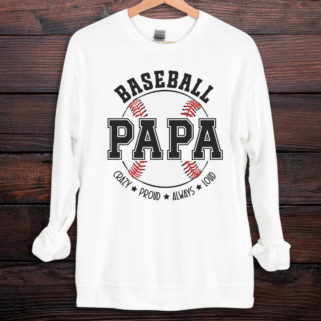 Baseball Papa Sweatshirt