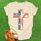 Baseball and Jesus Cross T-Shirt