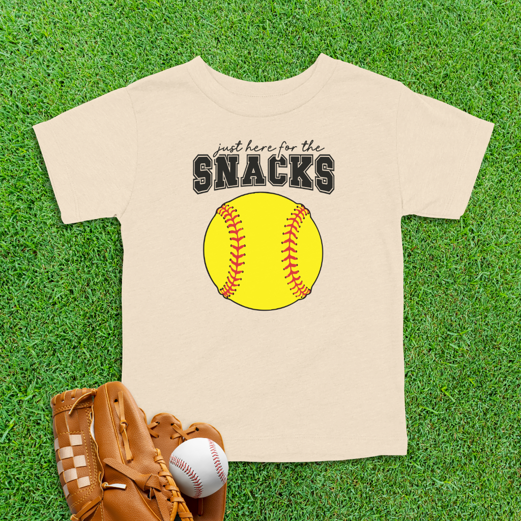 Snacks Softball Toddler Shirt