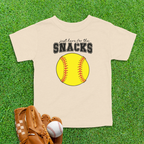 Snacks Softball Toddler Shirt