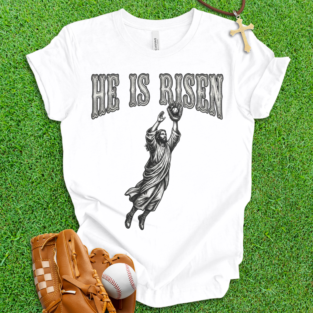 He Is Risen Baseball T-Shirt