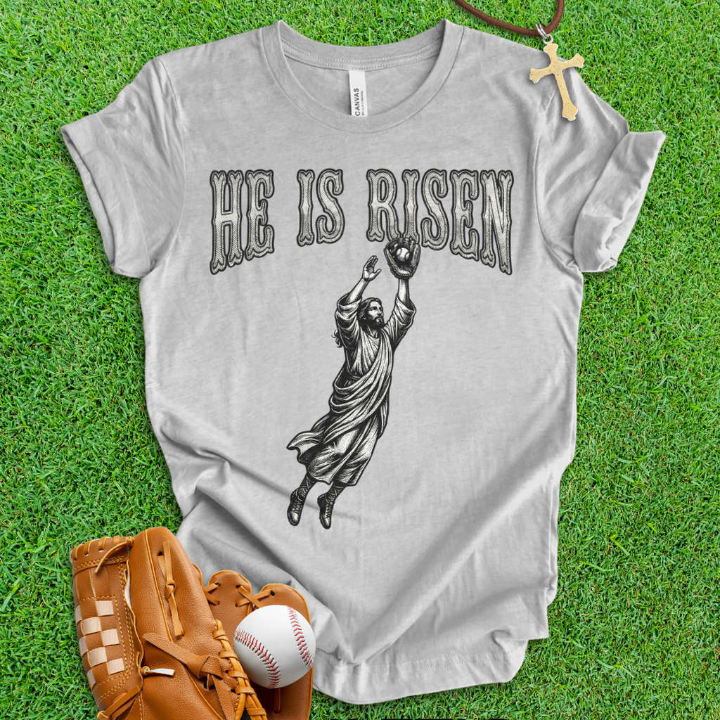 He Is Risen Baseball T-Shirt