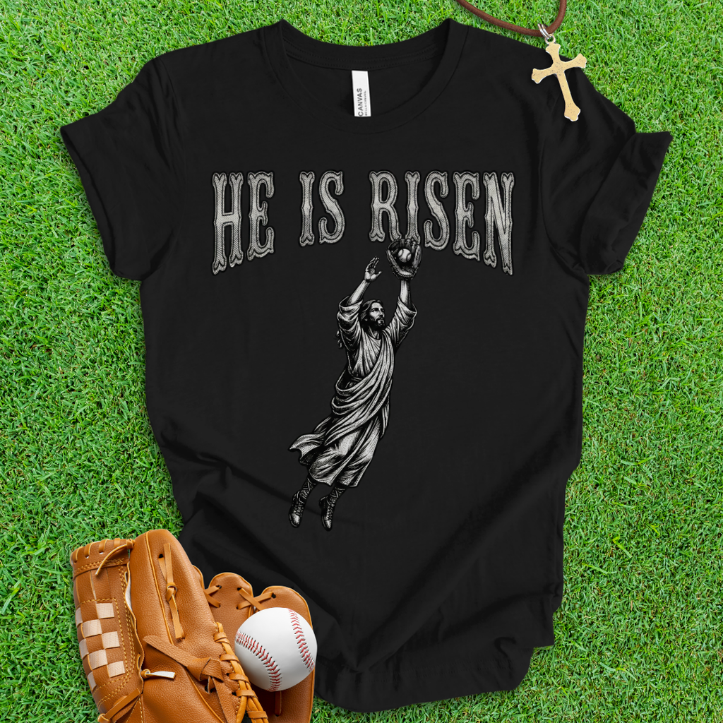 He Is Risen Baseball T-Shirt