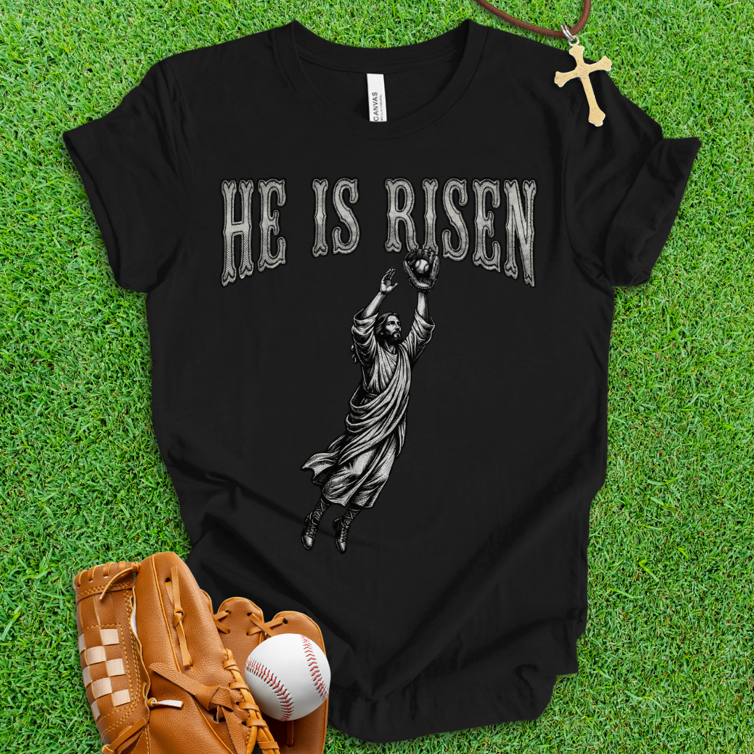He Is Risen Baseball T-Shirt